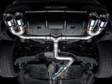 Échappement quadruple AWE MK8 pour Volkswagen Golf R 3 pouces Track Edition - Embouts chromés argentés