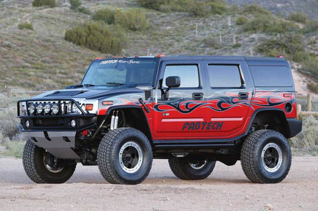 Fabtech 03-08 Hummer H2 Suv/Sut 4WD avec ressorts hélicoïdaux arrière 6 pouces Perf Sys avec Perf Shks
