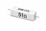 PANMILED 20W Cement Resistor, ±5% Ceramic Wirewound Power Resistor (15Ω–750Ω) High Watt Fixed Resistor TekShack