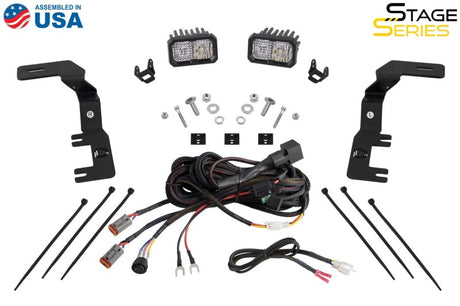 Kit d'éclairage de fossé Diode Dynamics 2023+ Chevrolet Colorado SS3 Stage Series Pro Combo jaune