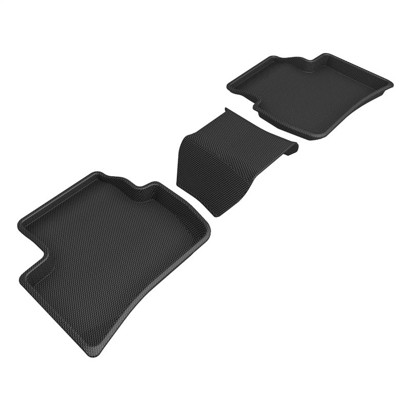 Tapis de sol 3D MAXider 22-23 Toyota Corolla Cross AWD Kagu Noir - Rangée 2