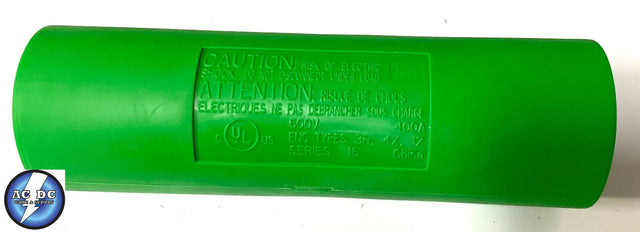 HUBBELL HBLDMGN Double Connector, GREEN, Male-Male ADAPTER 300/400amp 600V New Hubbell