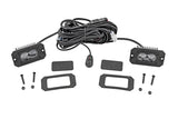 Rough Country Black Series 3x1.75 Inch LED Slim Fog Light Pair