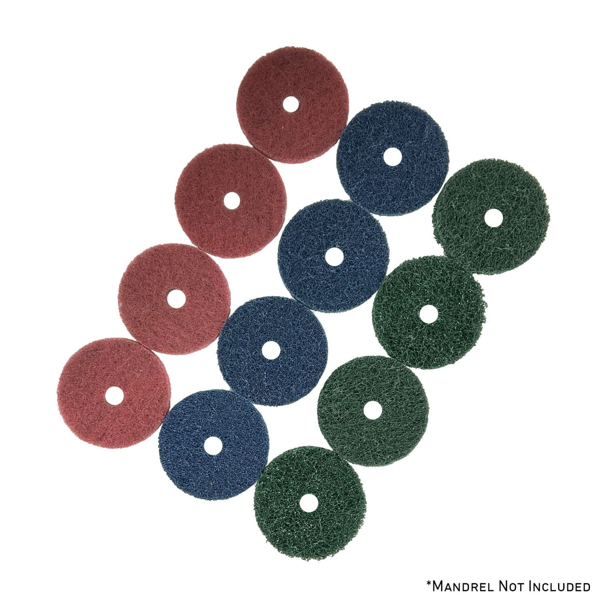Mini Surface Prep Buff and Blend Discs (1/2" Arbor Hole)