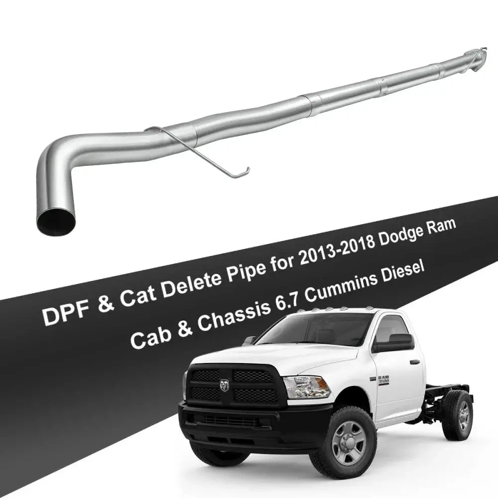4/5 Inches 2011-2018 DPF Delete 6.7 for Dodge Ram Cummins Cab & Chassis Turbo-Back / Downpipe-Back