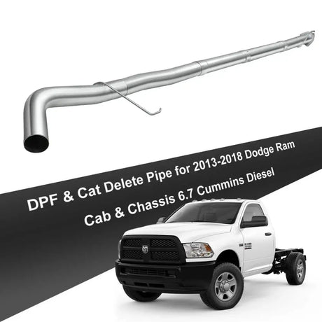 4/5 Inches 2011-2018 DPF Delete 6.7 for Dodge Ram Cummins Cab & Chassis Turbo-Back / Downpipe-Back