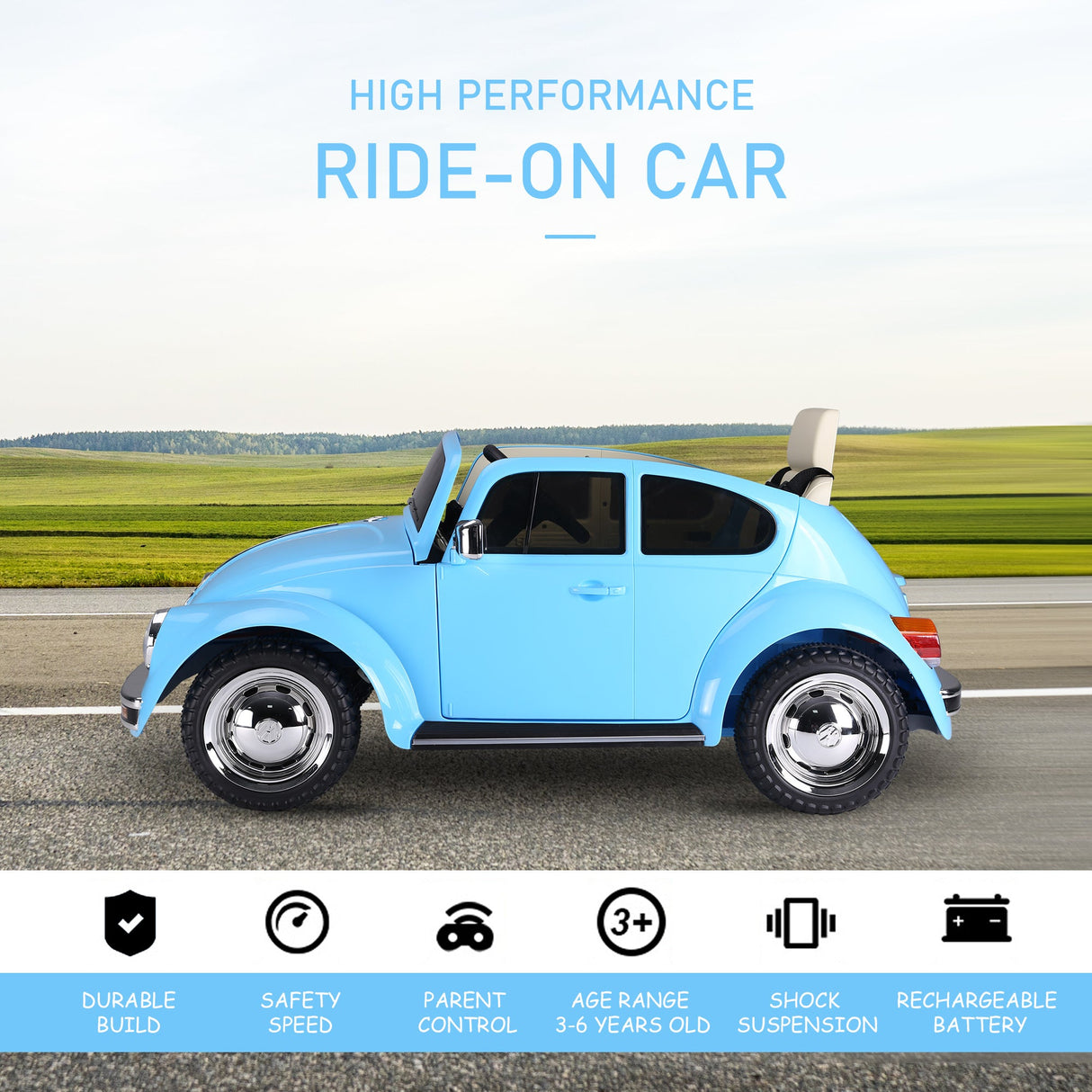 Volkswagen Electric Kids Ride-On Car 6V Battery Powered Toy