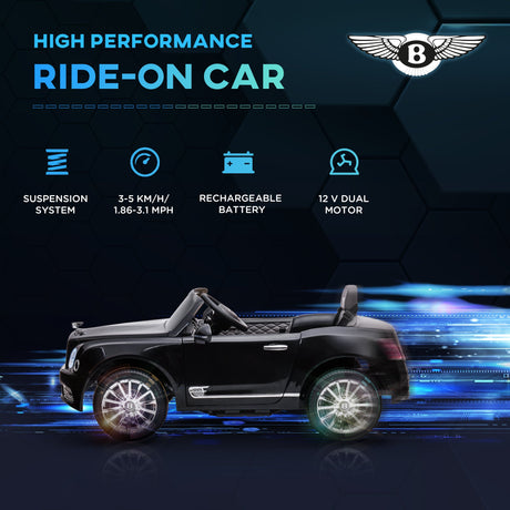 Bentley Mulsanne 12V Electric Ride On Car with LED Lights and MP3 Player
