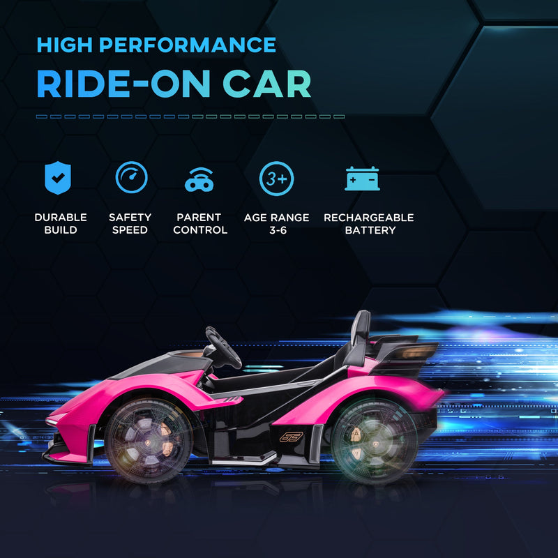 12V Lamborghini Kids Ride-On Sports Car with Remote Control