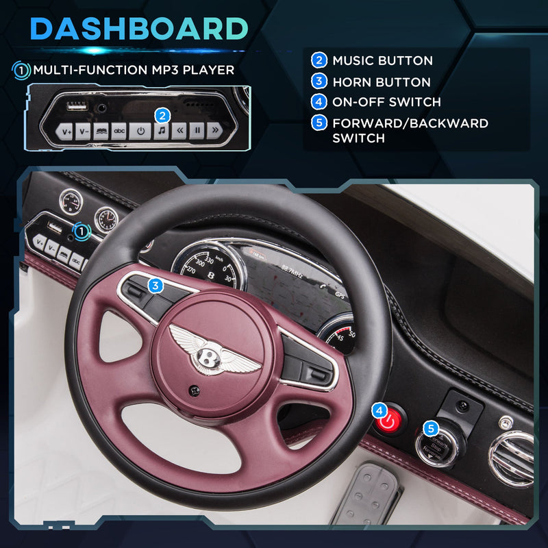 Bentley Mulsanne 12V Electric Ride On Car with LED Lights and MP3 Player