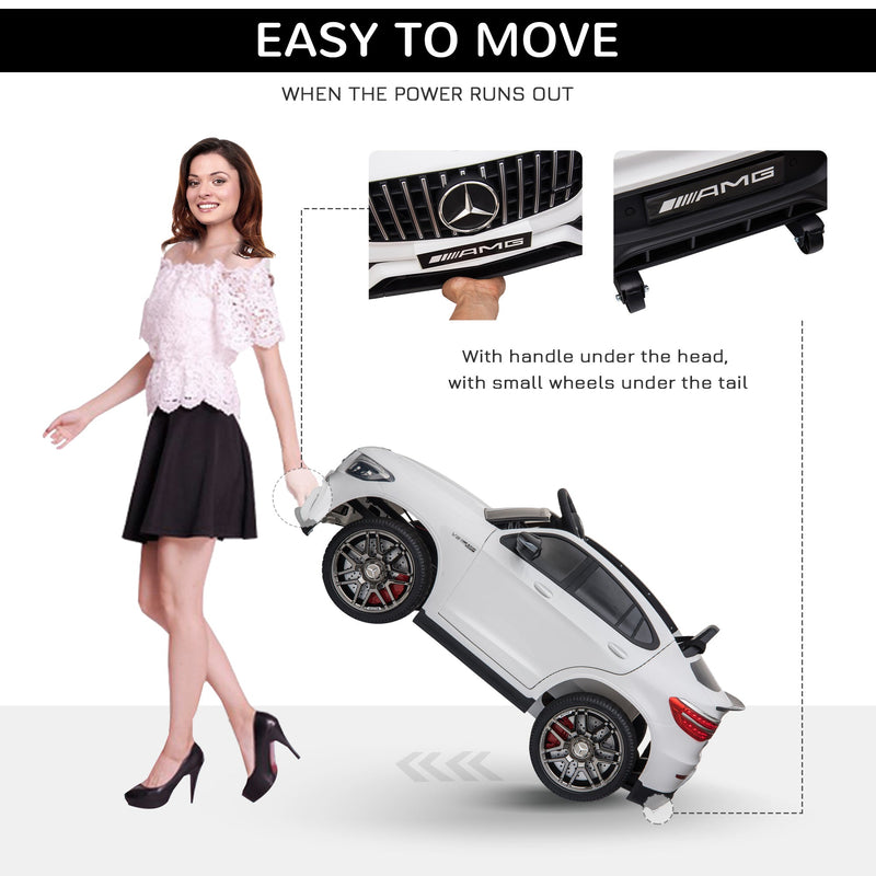 Mercedez-Benz 12V Kids Ride-On Car with Remote Control, Music, and Lights - A Premium Driving Experience for Young Ones