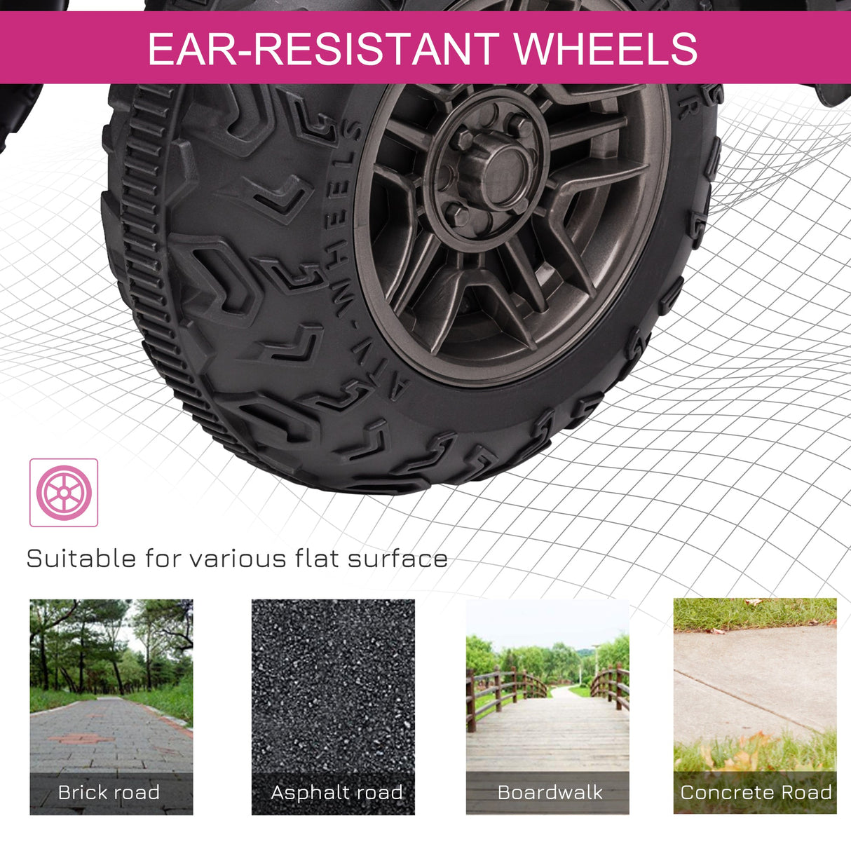 12V Kids ATV with Music, Headlights, and Forward/Backward Function - A Fun Ride for Young Adventurers!