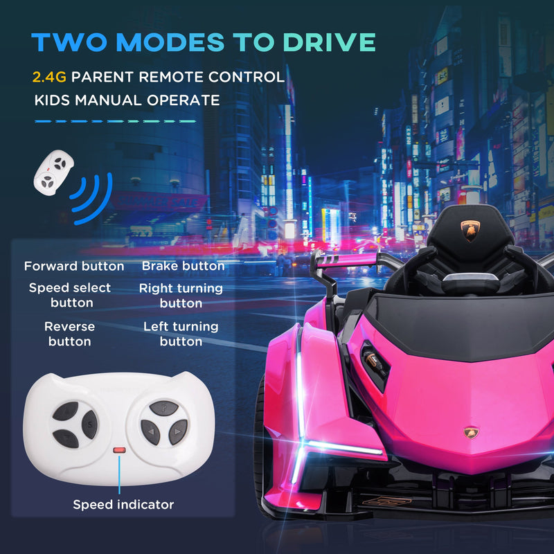12V Lamborghini Kids Ride-On Sports Car with Remote Control