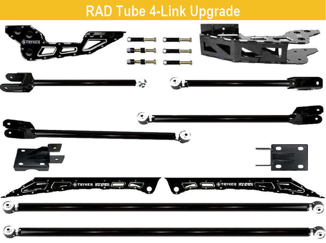 3 1/2" to 8" RAD TUBE F450 4-LINK UPGRADE KIT 2023 to 2026 SUPER DUTY Stryker Off Road Design