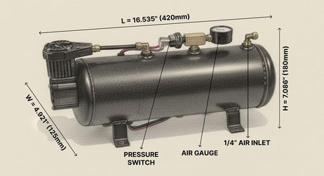 4-Chime Air Horn Kit HornBlasters