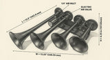 4-Chime Air Horn Kit HornBlasters