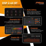 PRV Audio DSP 2.4X BT 4-Channel Bluetooth Digital Signal Processor