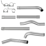 For 4 Inch/5 Inch 2001-2007 LBZ LLY LB7 6.6 for Chevy Duramax Downpipe-Back DPF Delete Race Pipe Flashark