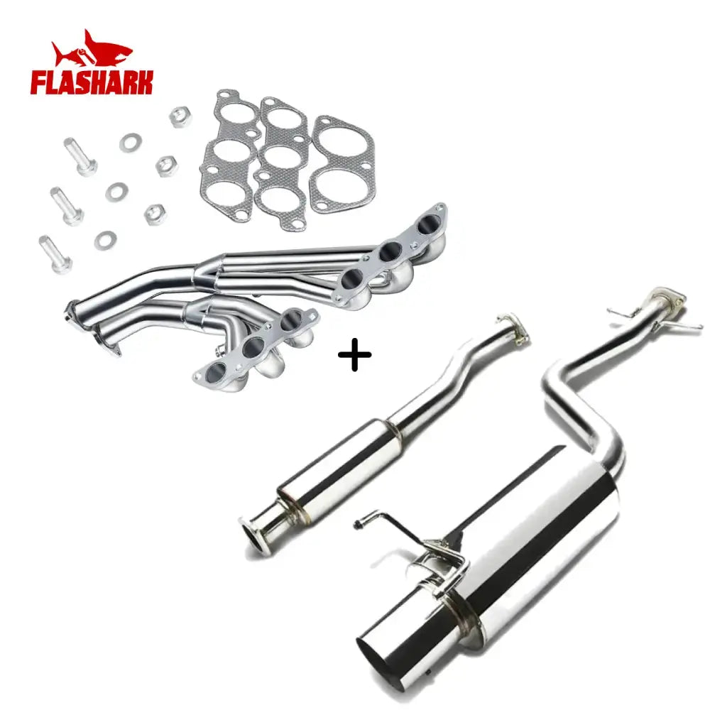 Exhaust Header for 2001-2005 Lexus IS300 3.0L 2JZ-GE DOHC ALTEZZA XE10 JCE10 l6 Flashark