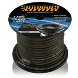 Sundown Audio 4 Gauge SILVER 100' Tinned OFC Oxygen Free Copper Power Cable Sundown Audio