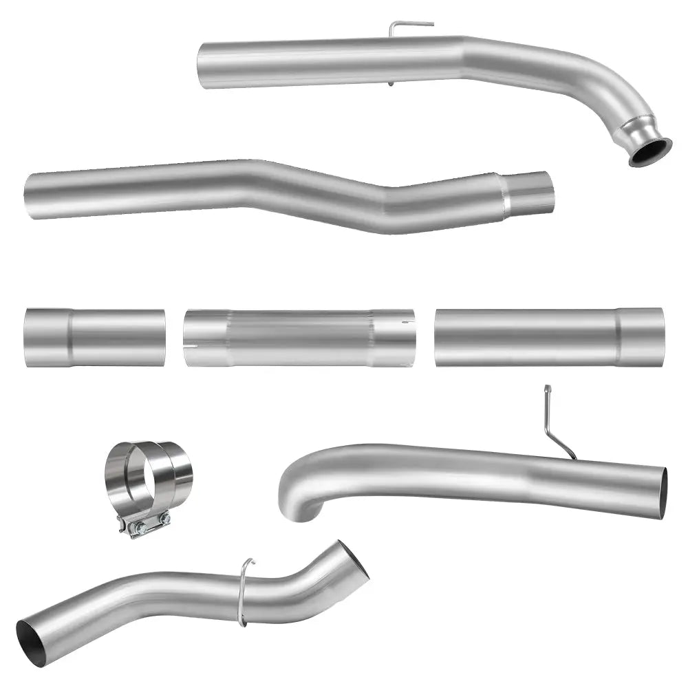 For 4.0/5.0 Inch 2011-2016 Chevy/GMC LML 6.6L Duramax DPF Delete Kit | Race Pipe Exhaust Downpipe-Back Flashark