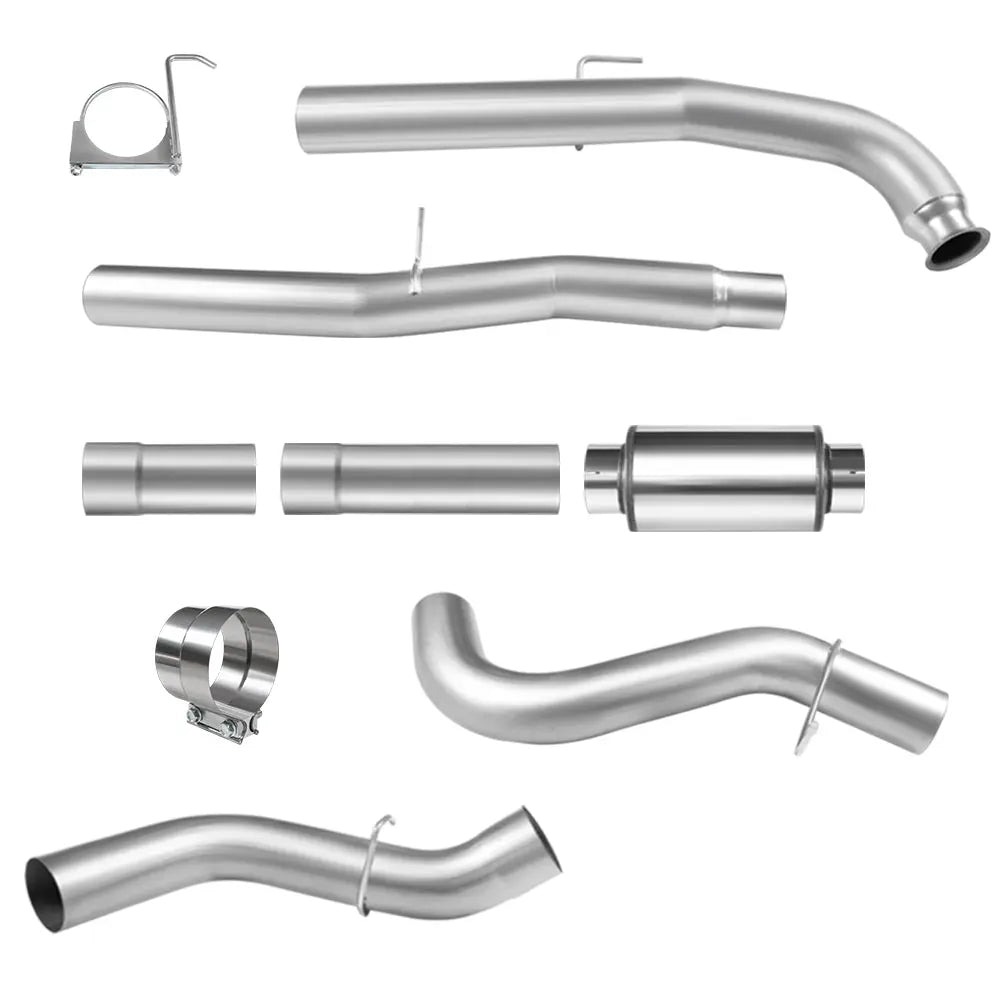 For 4.0/5.0 Inch 2011-2016 Chevy/GMC LML 6.6L Duramax DPF Delete Kit | Race Pipe Exhaust Downpipe-Back Flashark