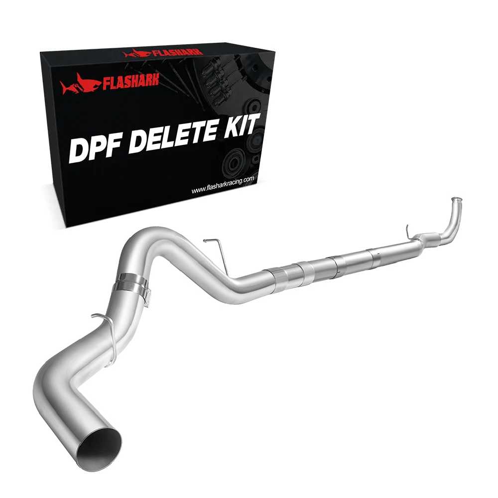 For 4.0/5.0 Inch 2011-2016 Chevy/GMC LML 6.6L Duramax DPF Delete Kit | Race Pipe Exhaust Downpipe-Back Flashark