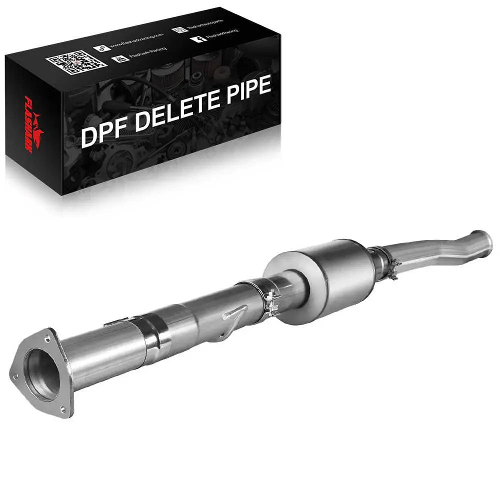 4.0/5.0 Inch 6.7 Powerstroke DPF Delete Race Pipe | Downpipe-Back Exhaust w/Muffler for 2011-2023 Ford F-250, F-350, F-450