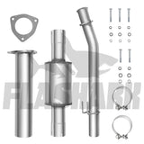 4.0/5.0 Inch 6.7 Powerstroke DPF Delete Race Pipe | Downpipe-Back Exhaust w/Muffler for 2011-2023 Ford F-250, F-350, F-450 Flashark