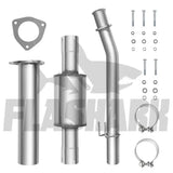 4.0/5.0 Inch 6.7 Powerstroke DPF Delete Race Pipe | Downpipe-Back Exhaust w/Muffler for 2011-2023 Ford F-250, F-350, F-450