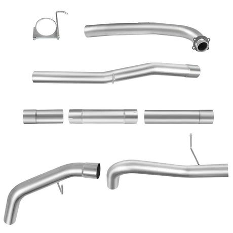 For 4.0/5.0 Inch 2017-2019 L5P 6.6 Duramax Chevy GMC DPF Delete Race Pipe Downpipe-Back Flashark