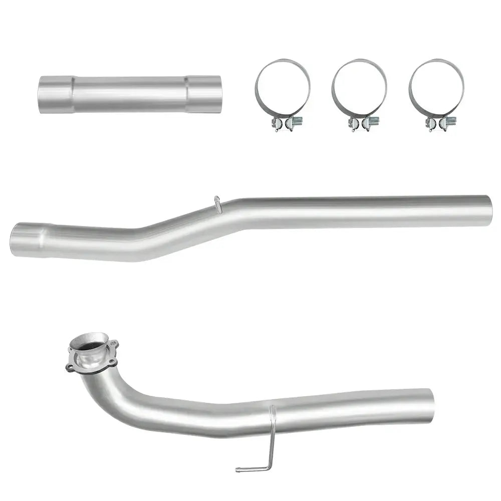 For 4.0/5.0 Inch 2017-2019 L5P 6.6 Duramax Chevy GMC DPF Delete Race Pipe Downpipe-Back Flashark