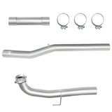 For 4.0/5.0 Inch 2017-2019 L5P 6.6 Duramax Chevy GMC DPF Delete Race Pipe Downpipe-Back Flashark