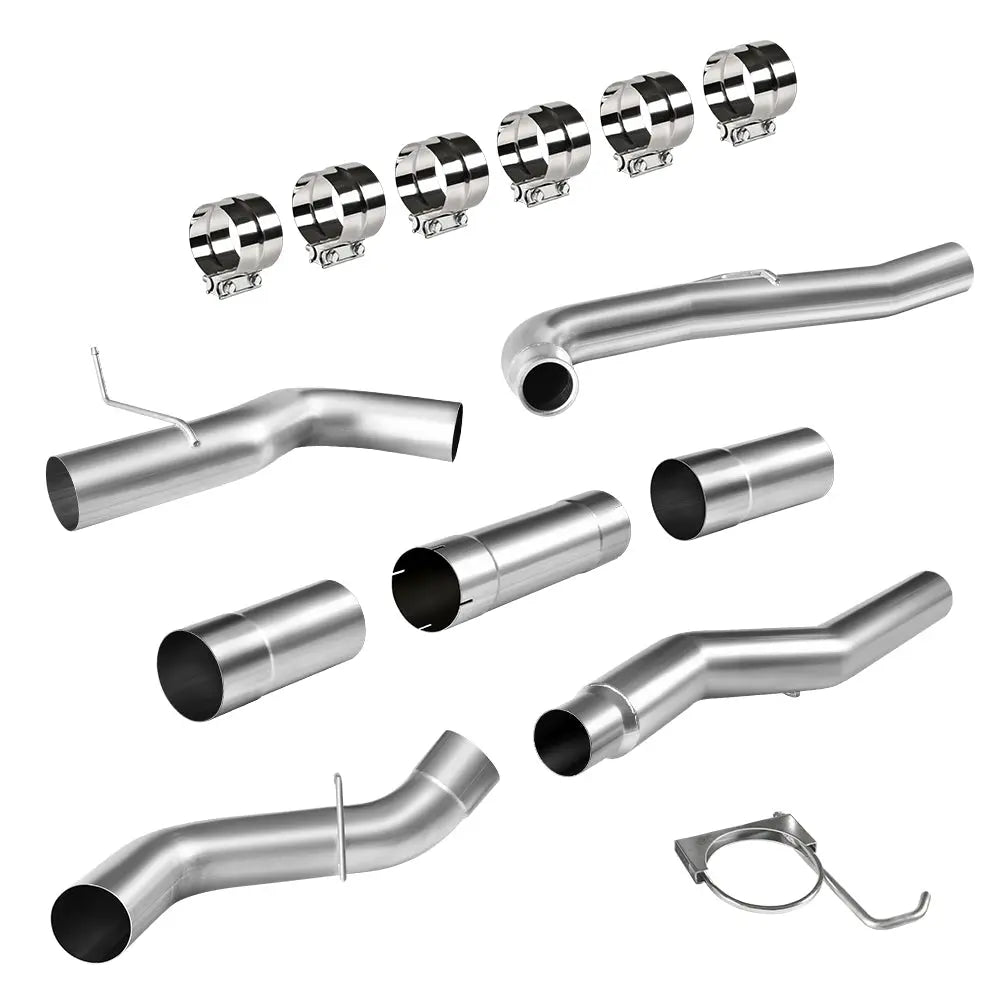 For 4.0/5.0 Inch 2011-2016 Chevy/GMC LML 6.6L Duramax DPF Delete Kit | Race Pipe Exhaust Downpipe-Back Flashark