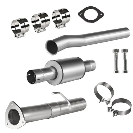 4.0/5.0 Inch 6.7 Powerstroke DPF Delete Race Pipe | Downpipe-Back Exhaust w/Muffler for 2011-2023 Ford F-250, F-350, F-450 Flashark