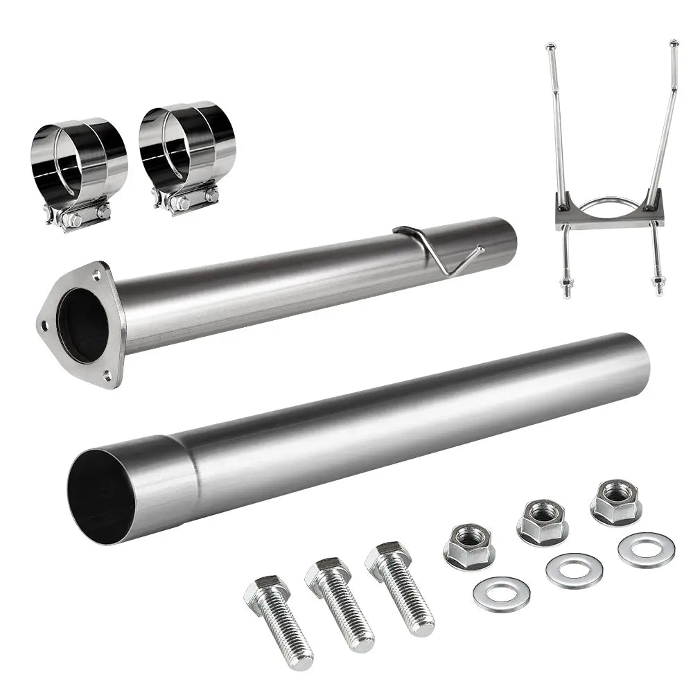 For 4.0/5.0 Inch 2013-2018 6.7 Cummins DPF Delete Race Pipe Dodge Ram 2500/3500 Turbo-Back Flashark