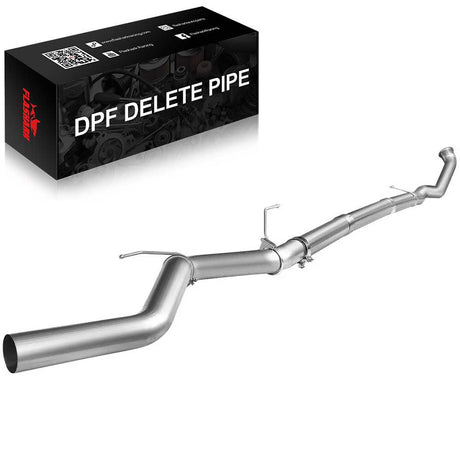 For 4.0 Inch 2007.5-2012 DPF Delete Race Pipe 6.7 Cummins Dodge Ram 2500/3500 Flashark