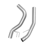 For 4.0 Inch 2008-2010 Ford 6.4 Powerstroke Cat & DPF Delete Race Downpipe-Back Pipe F-250 F-350 F-450 F-550 Flashark