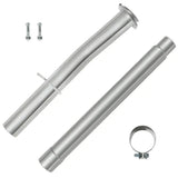 For 4.0 Inch 2008-2010 Ford 6.4 Powerstroke Cat & DPF Delete Race Downpipe-Back Pipe F-250 F-350 F-450 F-550 Flashark