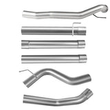 For 4.0 Inch 2007.5-2012 DPF Delete Race Pipe 6.7 Cummins Dodge Ram 2500/3500 Flashark