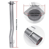 4.0/5.0 Inch 6.7 Powerstroke DPF Delete Race Pipe | Downpipe-Back Exhaust w/Muffler for 2011-2023 Ford F-250, F-350, F-450 Flashark