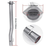 4.0/5.0 Inch 6.7 Powerstroke DPF Delete Race Pipe | Downpipe-Back Exhaust w/Muffler for 2011-2023 Ford F-250, F-350, F-450
