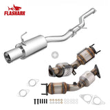 Catback Exhaust for 2003-2008 Nissan 350Z & Infiniti G35 with 4.5'' Single Tip & 3'' Pipe Flashark