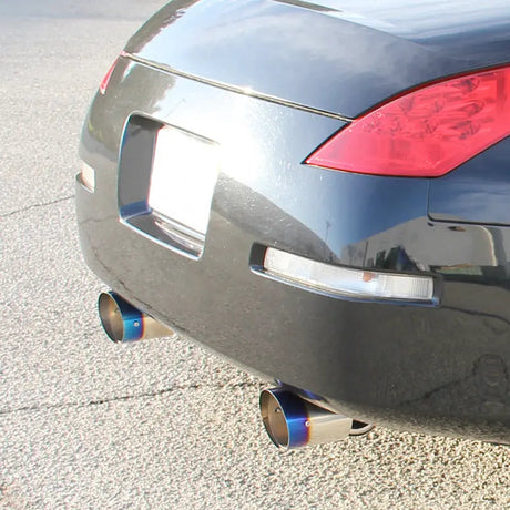 2003-2009 Nissan 350Z 3.5L Catback Exhaust w/ 4.5 Inches Dual Burnt Tips Flashark