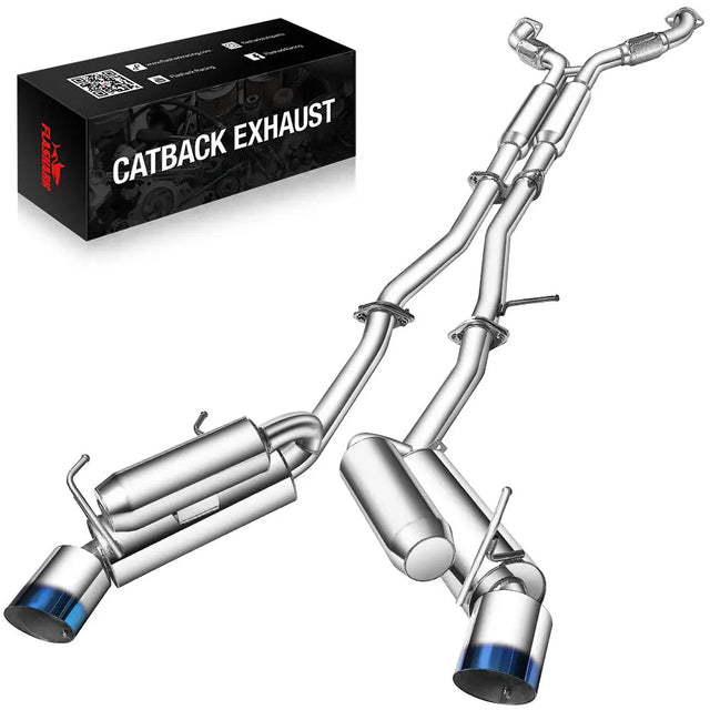 2003-2009 Nissan 350Z 3.5L Catback Exhaust w/ 4.5 Inches Dual Burnt Tips Flashark