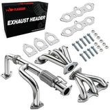 1998-2002 Honda Accord J30 V6 Exhaust Header/ Catback Exhaust w/4.5 Inches Muffler Tip All-In-One Kit Flashark