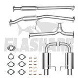 1998-2002 Honda Accord J30 V6 Exhaust Header/ Catback Exhaust w/4.5 Inches Muffler Tip All-In-One Kit Flashark