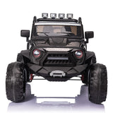 400W 2-Seater Electric Ride-On Jeep with LED Lights, MP3 Player, and USB Port for Kids (24V)