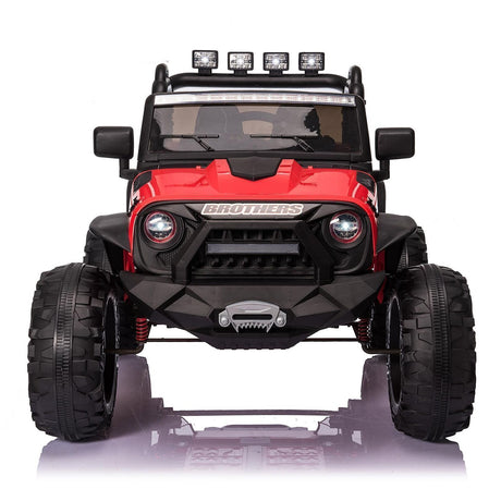 400W 2-Seater Electric Ride-On Truck with LED Lights and MP3 Player for Kids (24V)