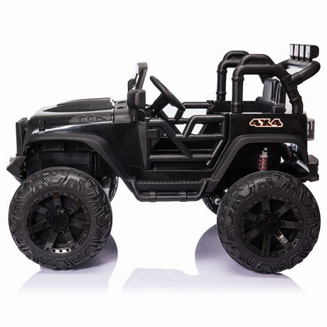 400W Electric Ride On Jeep Truck for Kids with Remote Control, MP3 Player, and LED Lights